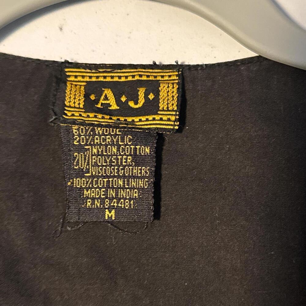 Vintage wool V-neck button down sleeveless waistcoat vest‎ size M - Picture 5 of 5